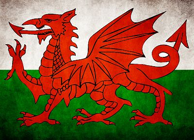 flags, Wales - duplicate desktop wallpaper