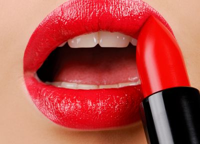 red, lips - duplicate desktop wallpaper