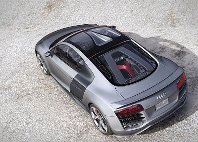 cars, vehicles, supercars, Audi R8, rear angle view - duplicate desktop wallpaper