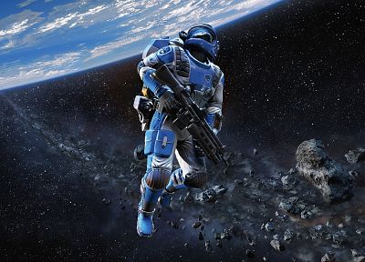video games, outer space, planets, rocks, astronauts, Shattered Horizon - random desktop wallpaper