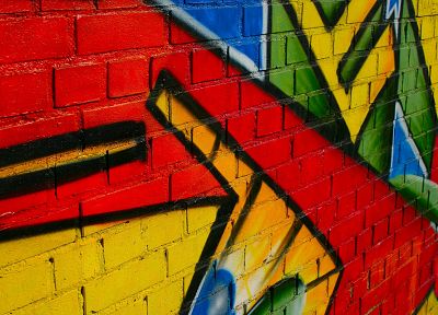 multicolor, wall, graffiti - random desktop wallpaper