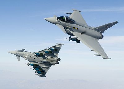 aircraft, military, Eurofighter Typhoon, planes - random desktop wallpaper