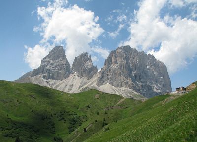 mountains, nature, rocks - duplicate desktop wallpaper