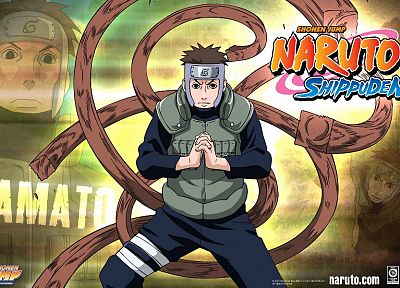 Naruto: Shippuden, anime, Yamato - duplicate desktop wallpaper