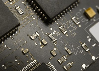 PCB, circuits, electronics, computer technology - random desktop wallpaper