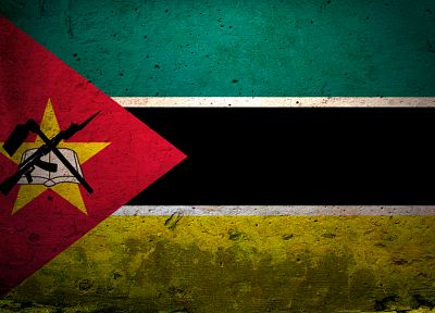 flags, Mozambique - desktop wallpaper