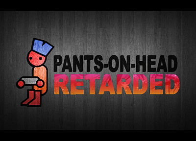 pants, retarded, head, Zero Punctuation - related desktop wallpaper