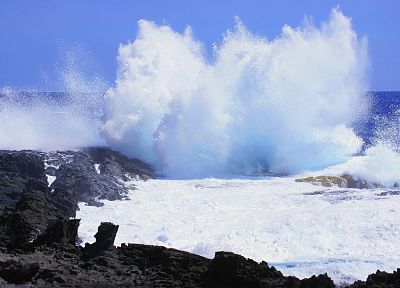 lava, rocks, Hawaii - desktop wallpaper