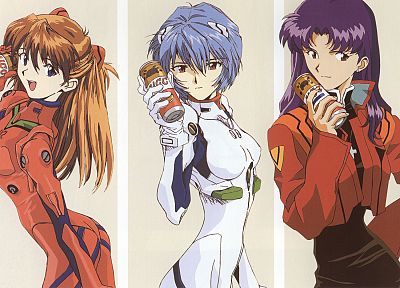Ayanami Rei, Neon Genesis Evangelion, EVAs - duplicate desktop wallpaper