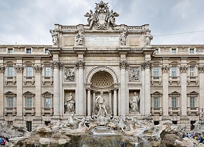 Rome, trevi fountain - duplicate desktop wallpaper