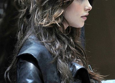 leather, Ashley Greene, leather jacket - random desktop wallpaper