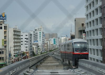 Japan, trains, okinawa, vehicles, cities - random desktop wallpaper