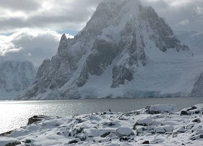 mountains, landscapes, snow - duplicate desktop wallpaper