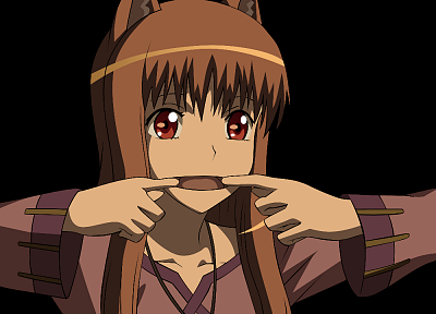 Spice and Wolf, vectors, transparent, animal ears, Holo The Wise Wolf, anime vectors - related desktop wallpaper