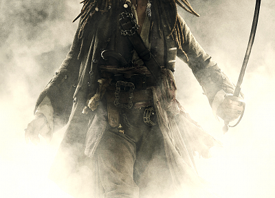 movies, pirates, Pirates of the Caribbean, Johnny Depp, Captain Jack Sparrow, swords - desktop wallpaper