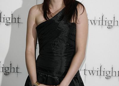 women, Kristen Stewart, Twilight, celebrity, black dress - random desktop wallpaper