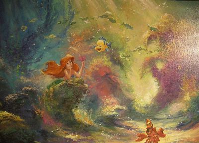 The Little Mermaid, artwork, Ariel (Mermaid) - duplicate desktop wallpaper