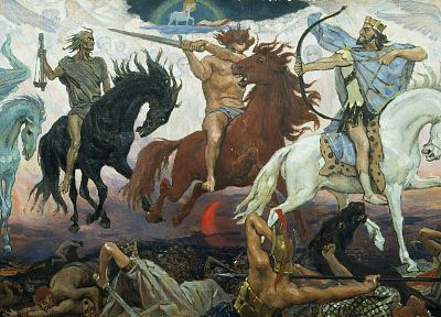 paintings, apocalypse, horses, Viktor Vasnetsov - related desktop wallpaper