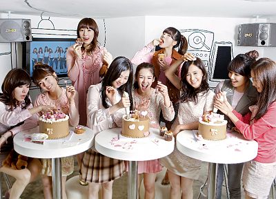 women, Girls Generation SNSD, cupcakes, celebrity, cakes, cake - related desktop wallpaper