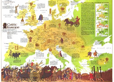 Europe, maps, celtic - related desktop wallpaper