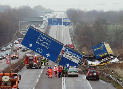 cars, Germany, accident, firefighter - desktop wallpaper