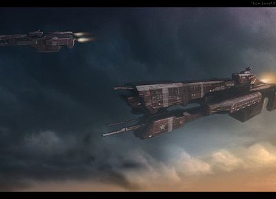 Halo, spaceships - related desktop wallpaper