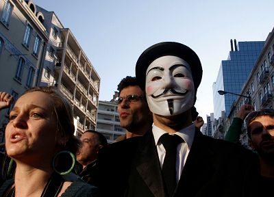 Anonymous, Portugal, Guy Fawkes, occupy, Occupy Wall Street - random desktop wallpaper