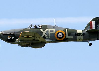 aircraft, military, World War II, Hawker Hurricane - desktop wallpaper