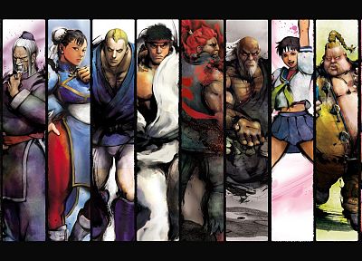Street Fighter, Sakura, Cammy, Ryu, Akuma, Chun-Li, Abel - random desktop wallpaper