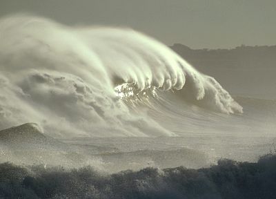waves, Mexico, California - duplicate desktop wallpaper