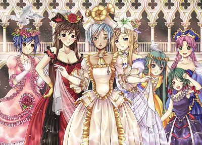 Aria (Manga), anime girls - duplicate desktop wallpaper