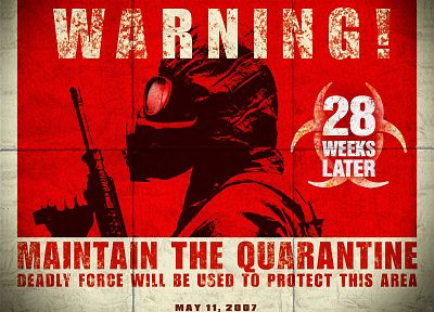 gas masks, 28 Weeks Later, quarantine - duplicate desktop wallpaper