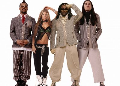 Black Eyed Peas, white background - random desktop wallpaper