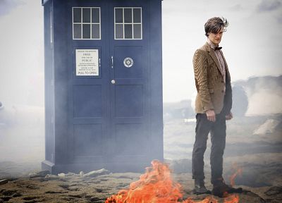 TARDIS, Matt Smith, Eleventh Doctor, Doctor Who - desktop wallpaper