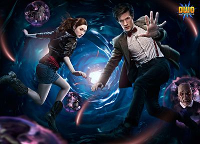 Matt Smith, Karen Gillan, Amy Pond, Eleventh Doctor, Doctor Who - related desktop wallpaper
