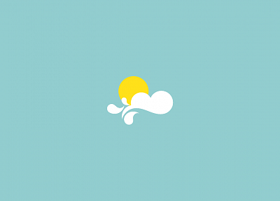 clouds, minimalistic, weather - related desktop wallpaper