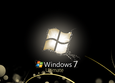 black, Windows 7, Microsoft, Microsoft Windows, logos, operational sistem - related desktop wallpaper