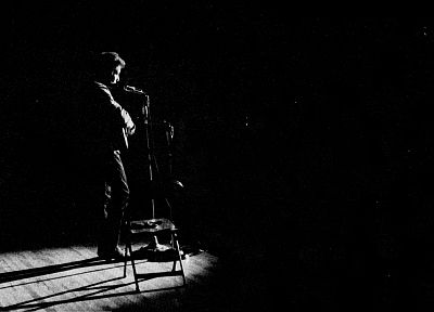 Bob Dylan, singers, monochrome, greyscale - desktop wallpaper