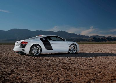 cars, Audi R8, white cars, German cars - random desktop wallpaper