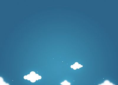 clouds, minimalistic - random desktop wallpaper