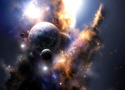 outer space, planets - desktop wallpaper