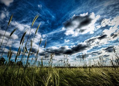 clouds, nature, HDR photography, crops - duplicate desktop wallpaper