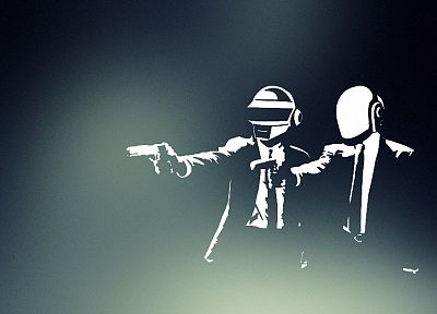 Daft Punk, Pulp Fiction - duplicate desktop wallpaper