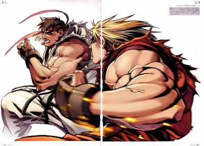 Street Fighter, Ryu, Ken - duplicate desktop wallpaper