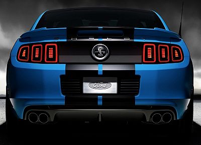 blue, cars, vehicles, Ford Mustang, Ford Shelby, Ford Mustang Shelby GT500 - desktop wallpaper