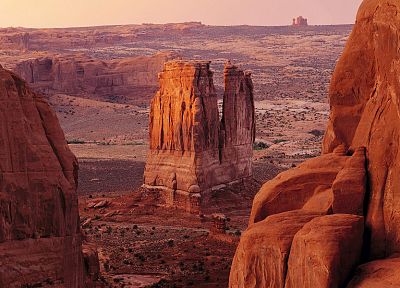 landscapes, deserts, Arches National Park, Utah, rock formations - duplicate desktop wallpaper