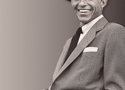 suit, Frank Sinatra, hats - random desktop wallpaper