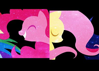 My Little Pony, Fluttershy, Rainbow Dash, Twilight Sparkle, Rarity, multiscreen, Pinkie Pie, Applejack - random desktop wallpaper