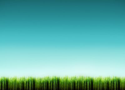 green, blue, nature, grass - desktop wallpaper