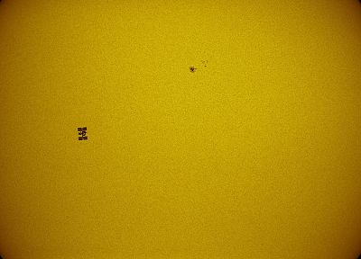 Sun, outer space, NASA, International Space Station - desktop wallpaper